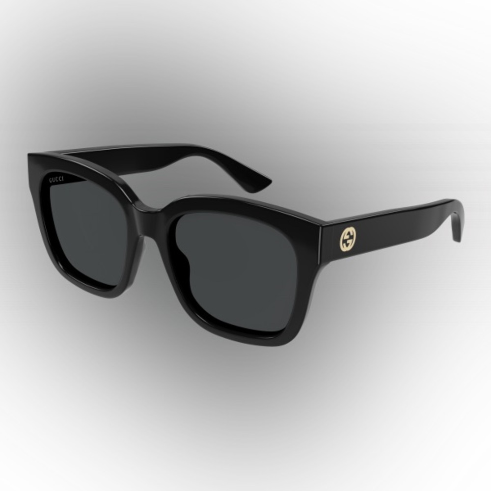 Gucci Glossy Black Oversized Cat Eye Sunglasses - Picture 7 of 7
